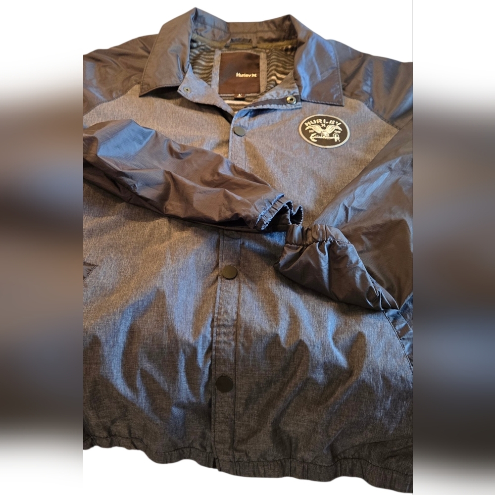 Hurley Windbreaker Jacket Size Large